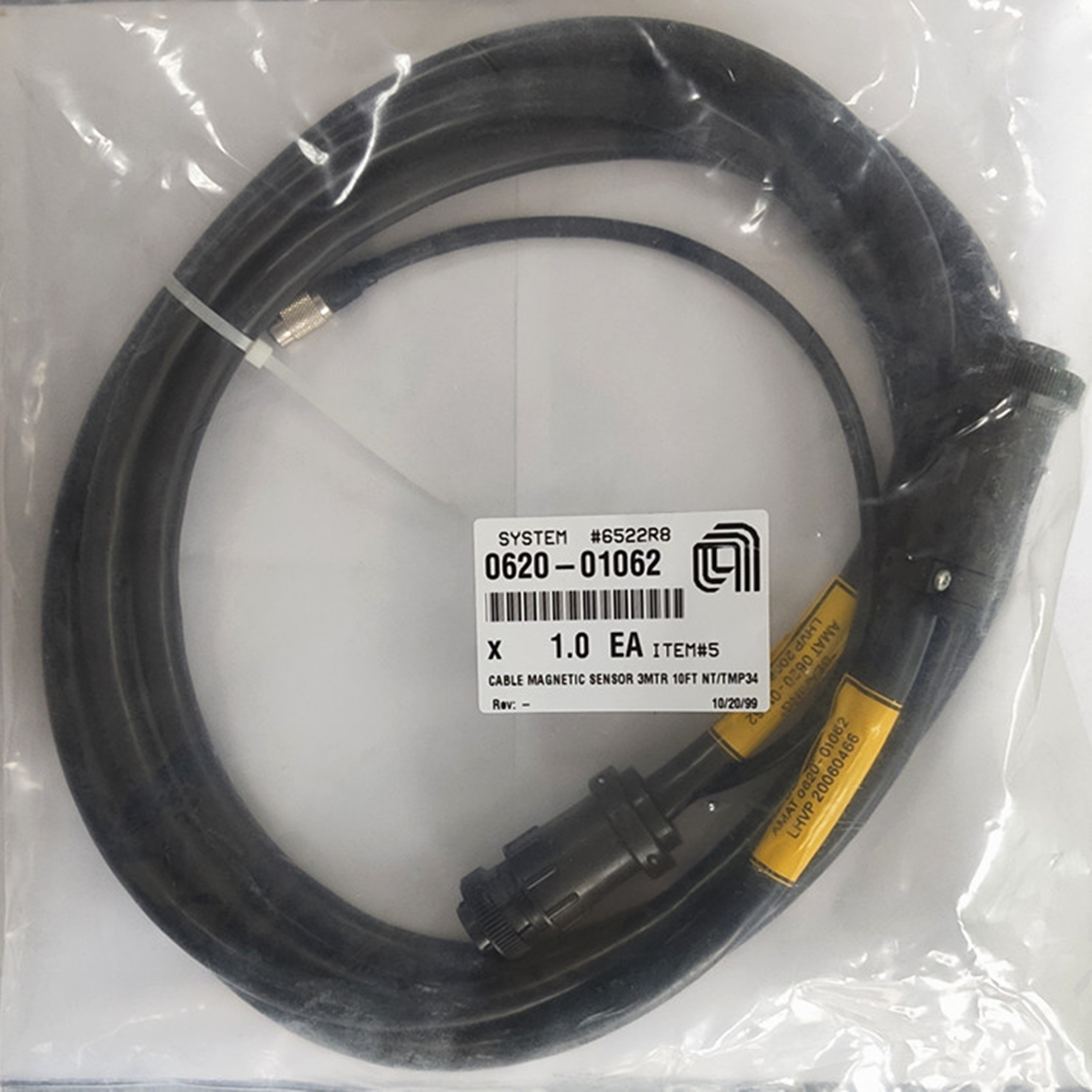 0620-01062 CABLE MAGNETIC SENSOR 3MTR 10FT NT/TMP34传感器电缆